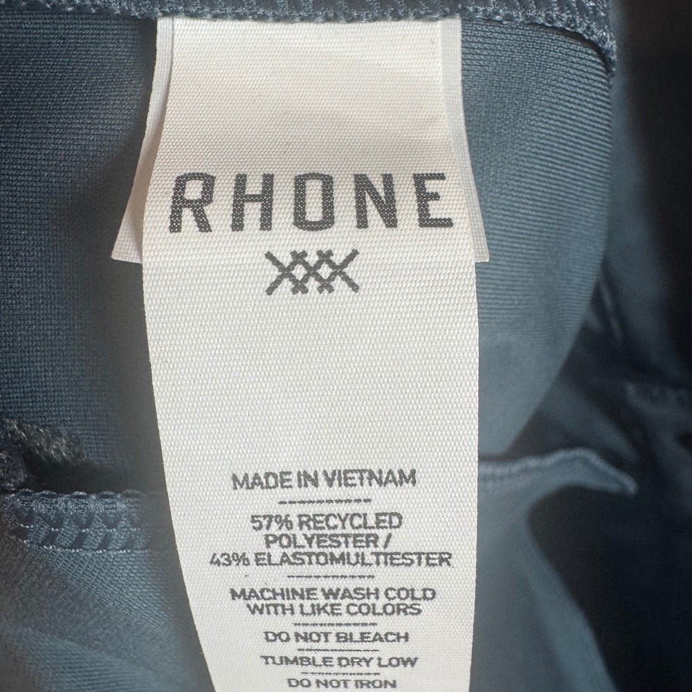RHONE Commuter Pants Slim Fit Dark Teal Flex Knit Stretch Mens Size 30x33 NEW - Picture 8 of 9